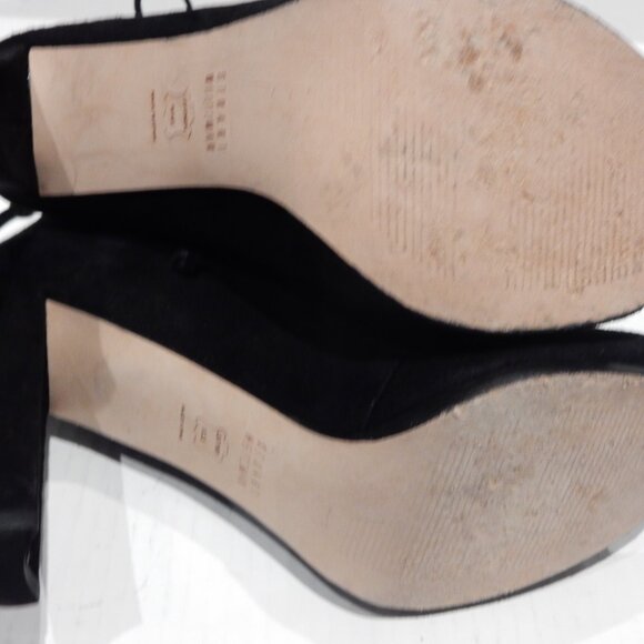 Stuart Weitzman Peep Toe Boots for Women for sale | eBay Stuart Weitzman Black Suede Open Toe Lace-up Booties in Size 9M